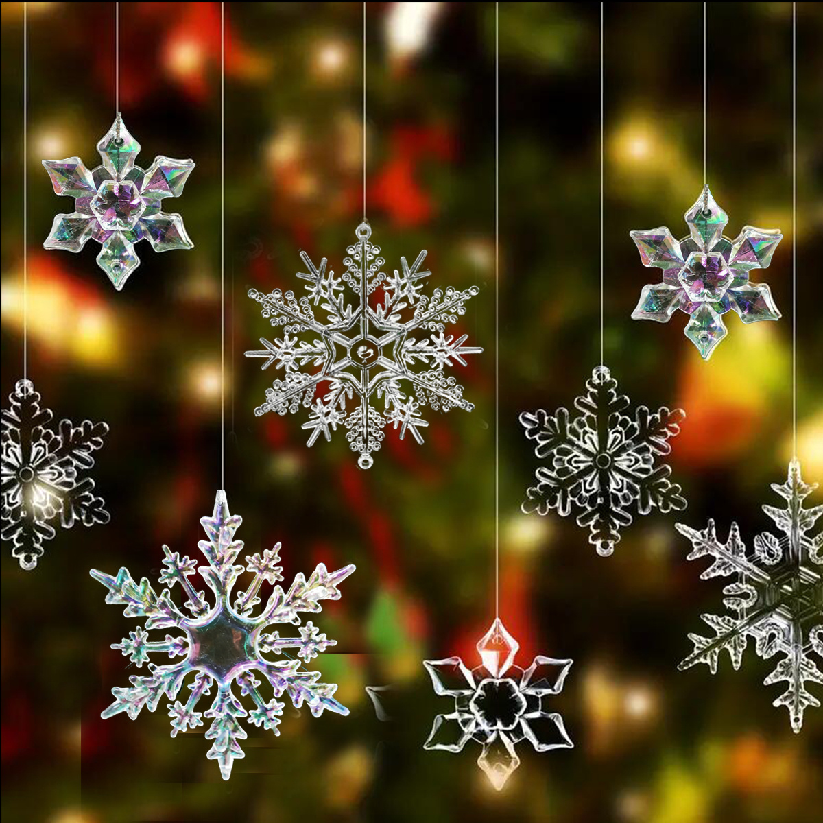 100pcs Snowflake Embellishment,Small Snowflakes for Craft,White Plastic  Mini Snowflake for Christmas Embellishments Winter Party DIY Craft  Decoration