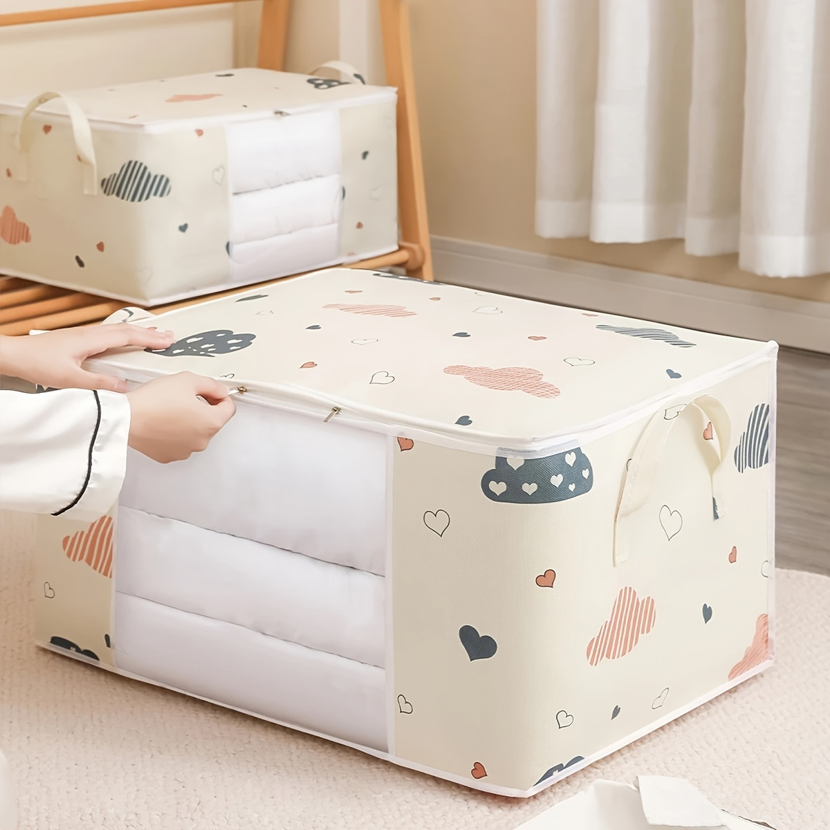 Clothing Storage Bags for Clothes, 1pcs Down Comforter Storage