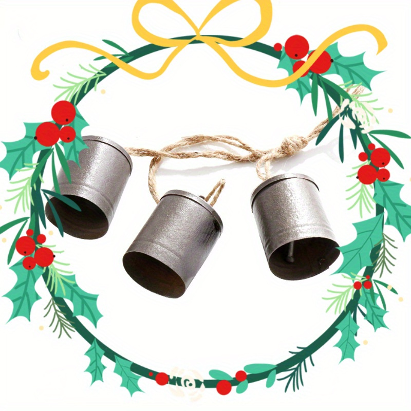  24 cascabeles de Navidad, campanas pequeñas de Navidad,  campanas colgantes de Navidad, recuerdos de fiesta, cascabeles pequeños de  metal, campanas colgantes para árbol de Navidad, campanas colgantes para  árbol de Navidad
