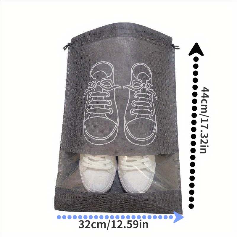 Portable Big Shoes Organizer Storage Bags Long Shoe Boots Cover Home Travel