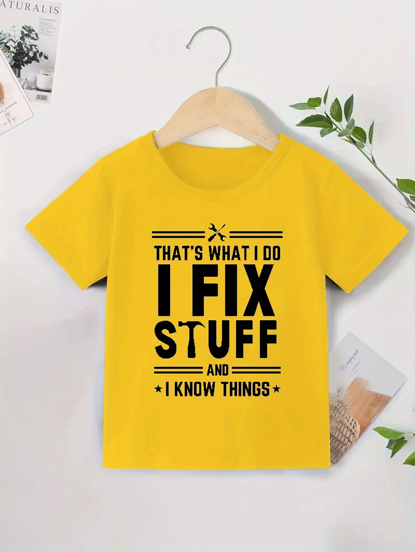 Camiseta premium niño amarilla
