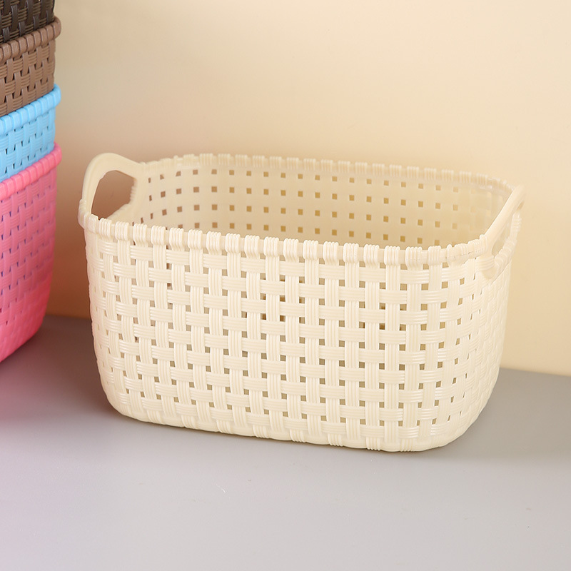 Large Plastic Storage Basket With Handle Portable Shower - Temu