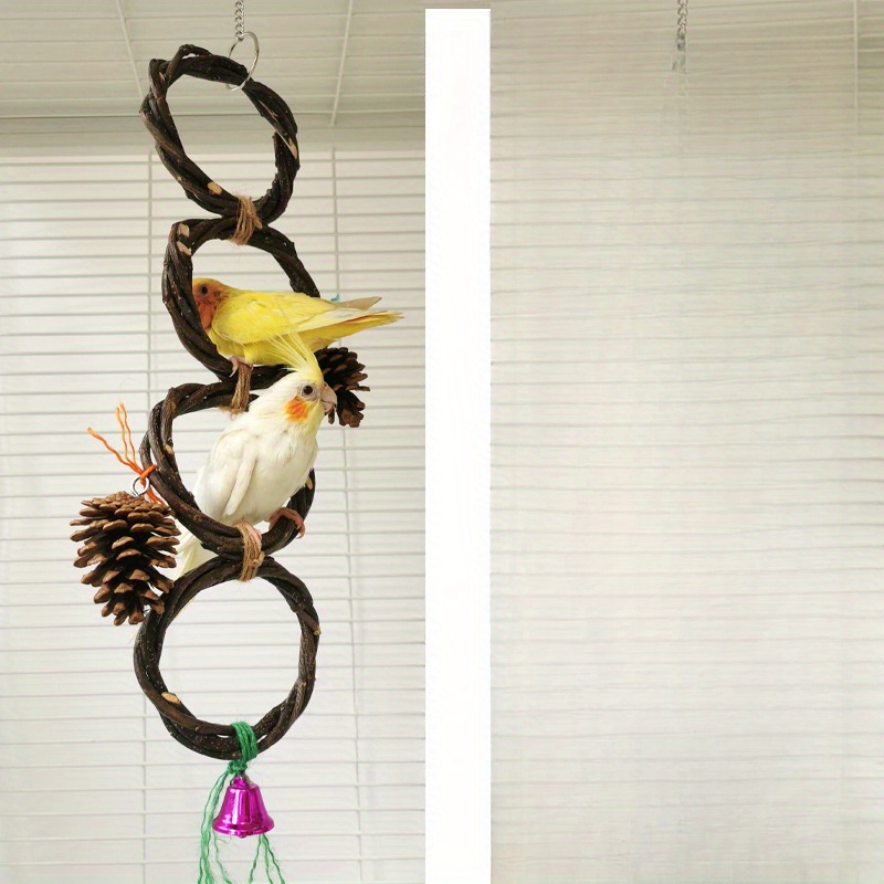 Parrot Wizard - Parrot Rope Triangle Swing for Cage