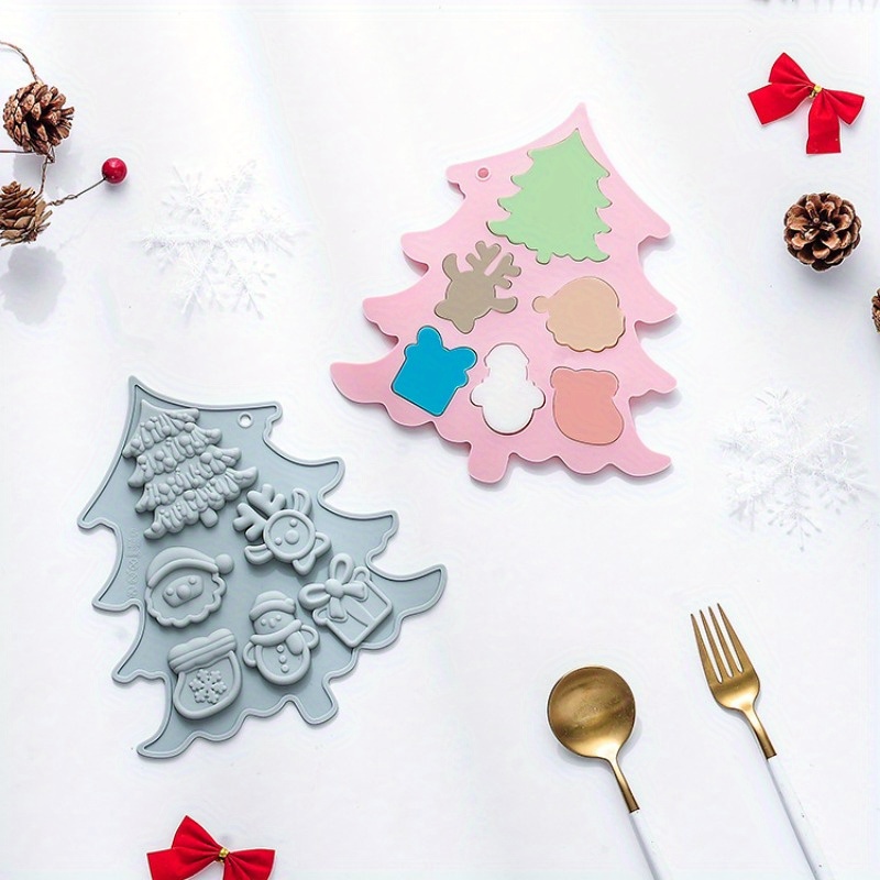 1pc Stampo In Silicone Cioccolatini Natale Alberi Natale - Temu Italy