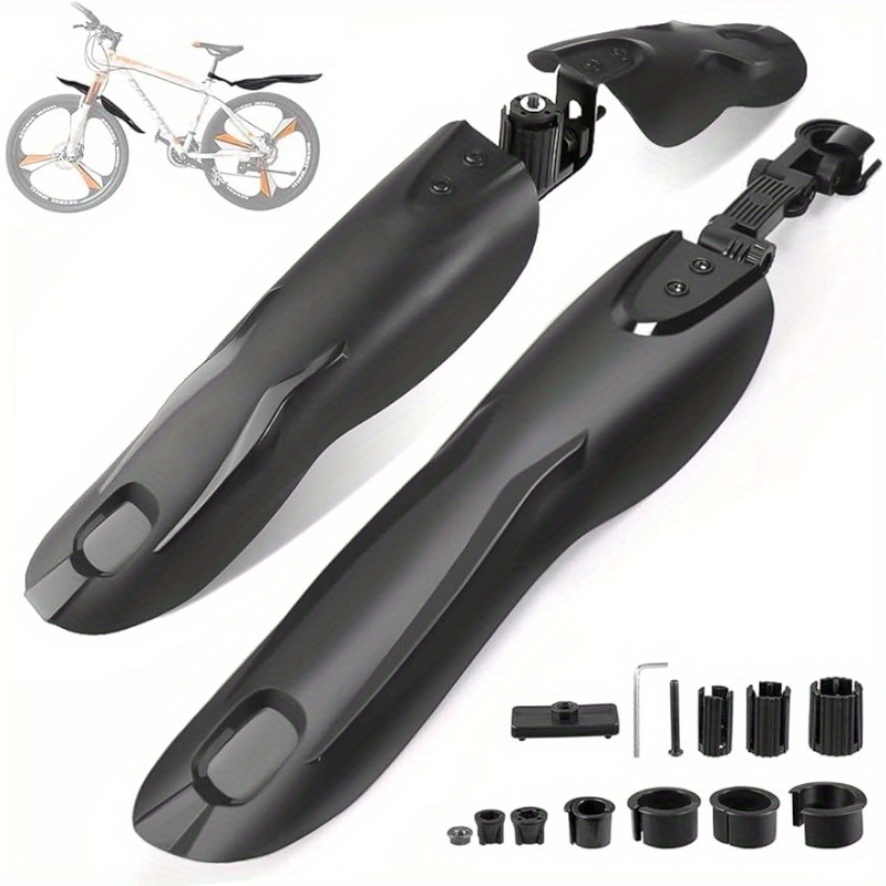 

3 Parts - Universal Full Cover Thickened And Widened Bicycle Fender Set, Front/rear Fender, Suitable For Mountain Bikes, Adjustable Bicycle Fender Set, Suitable For 22"/24"/26"/27.5