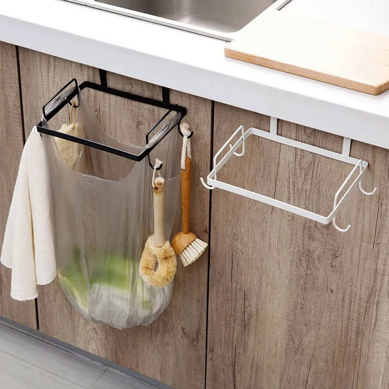 garbage bag holder kitchen cabinet door