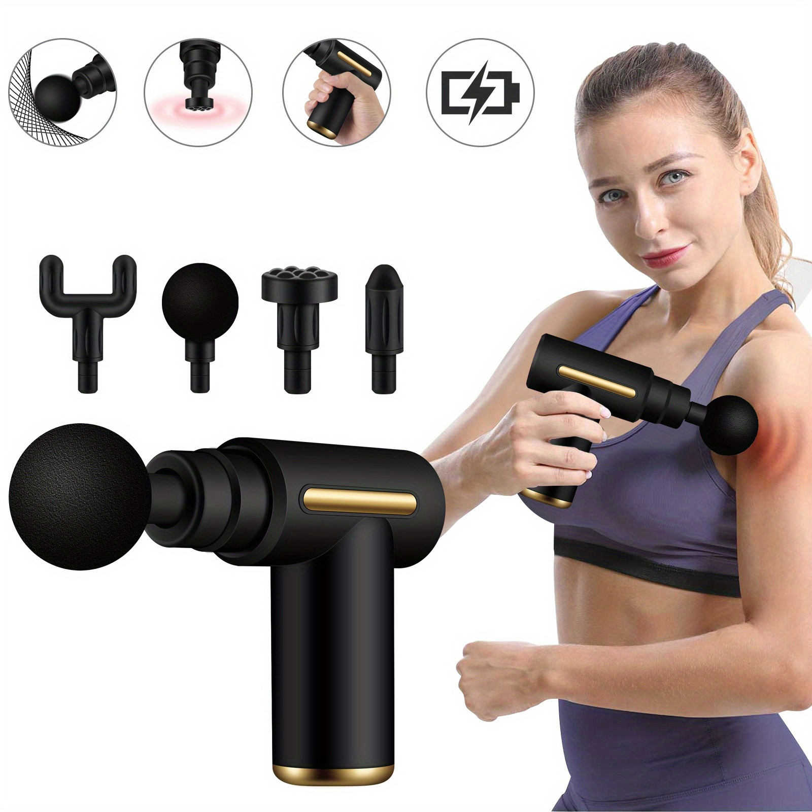 XIAOMI Massage Fascia Gun Body Muscle Relaxation Exerciser Back Leg Shoulder  Massager High Frequency Triangle Massage