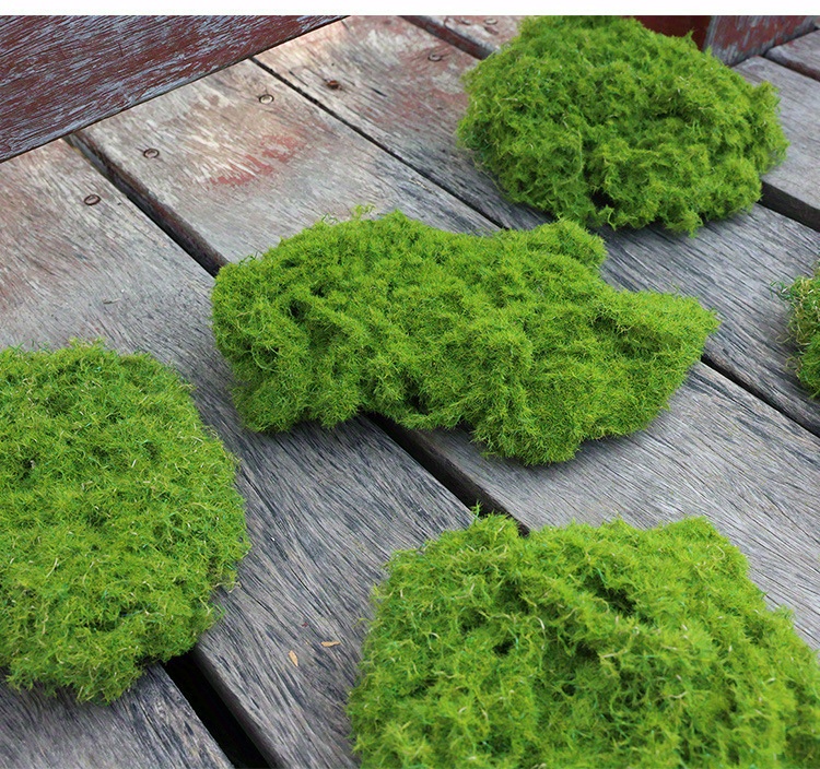 1pc Artificial Moss Blocks, Fake Green Moss For Chrismas Tree