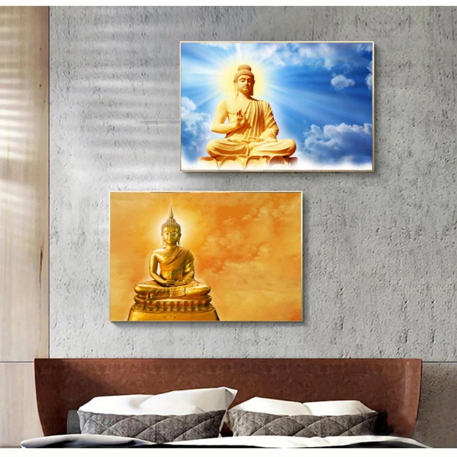 Abstract Buddha Painting Canvas Wall Art Canvas Large Modern - Temu