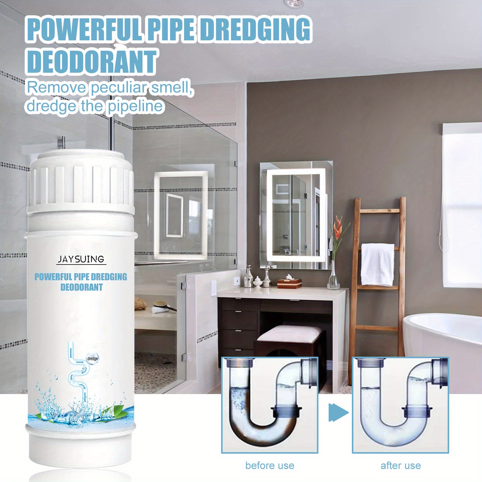 Strong Pipe Dredging Agent Kitchen Sewer Deodorant Pipe - Temu