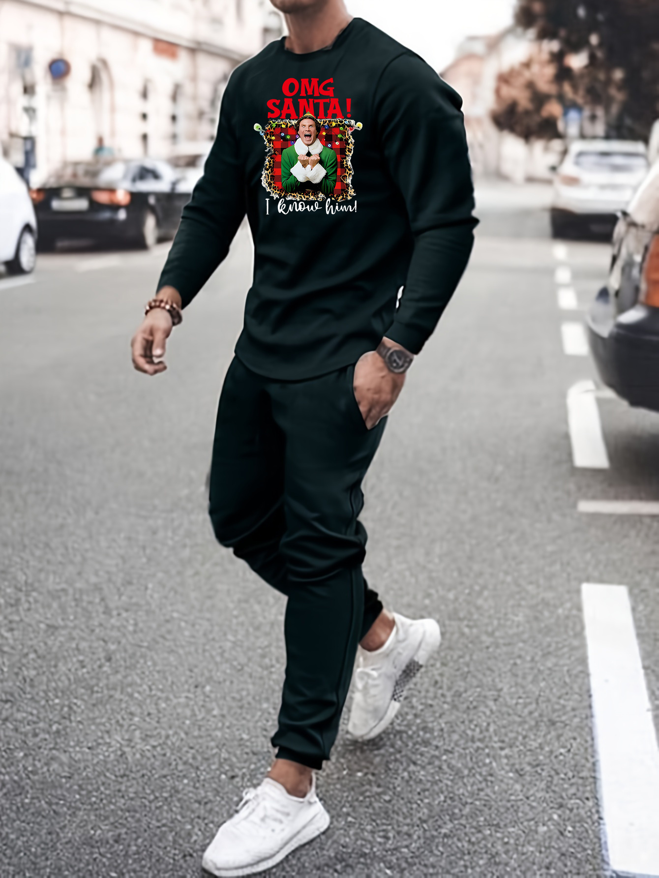 Santa sweatpants best sale