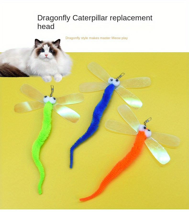 5pcs Cat Toy Caterpillar Replacement Heads