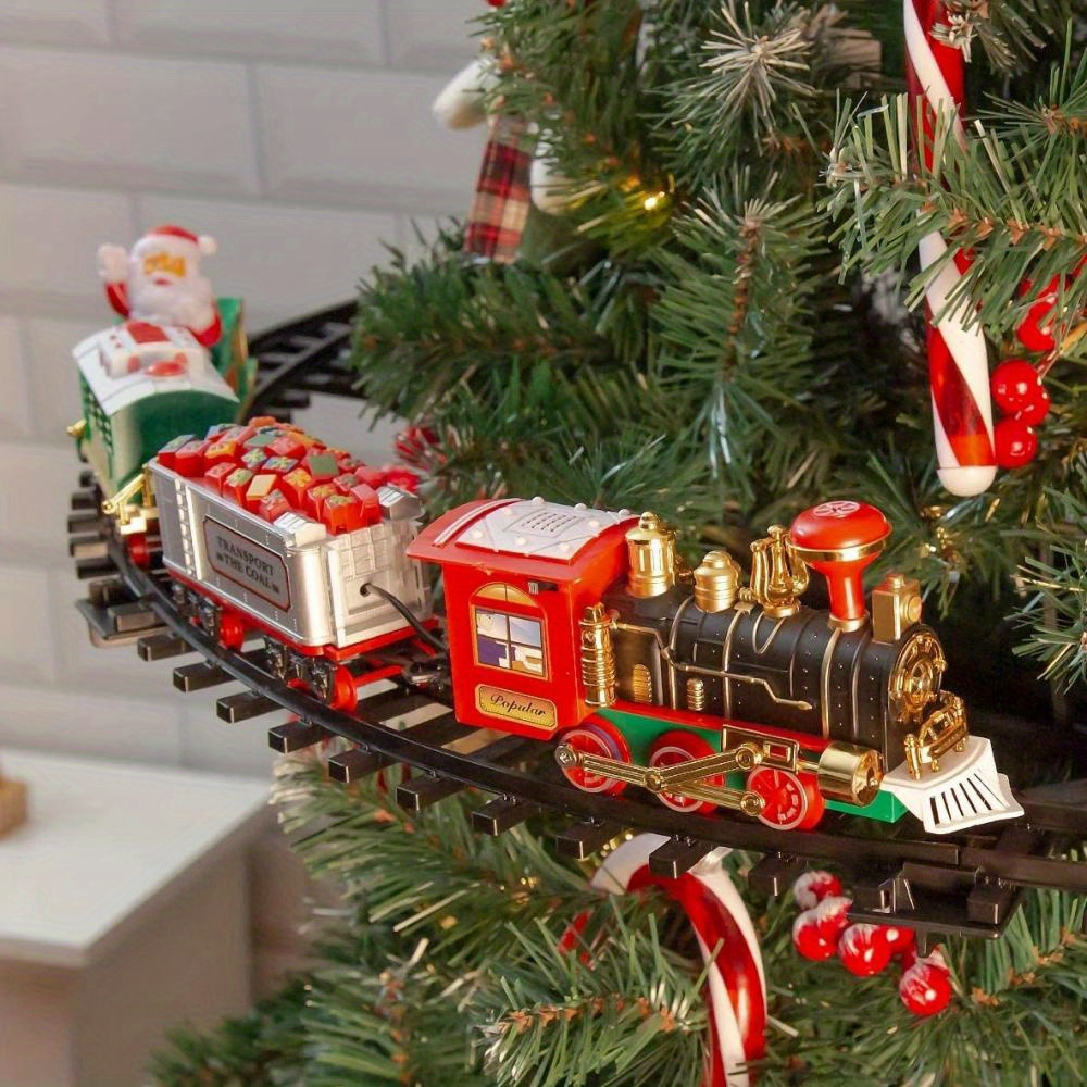 Train track on christmas 2024 tree