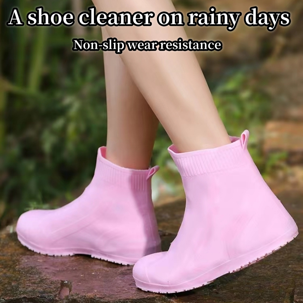 Thickened Wear resistant Silicone Rain Shoe Covers Women Men - Temu Finland