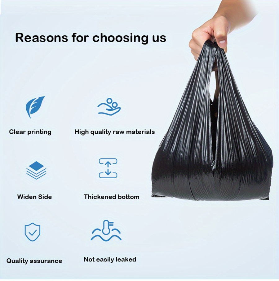 12 Gallon Garbage Bags, Disposable Garbage Bags, Flat Mouth Garbage Bags, Trash  Bags, Kitchen Waste Sorting Bags, Rubbish Bags, Multipurpose Plastic Bags,  For Home, Kitchen, Bathroom, Car, Office, Cleaning Supplies, Household  Gadgets 