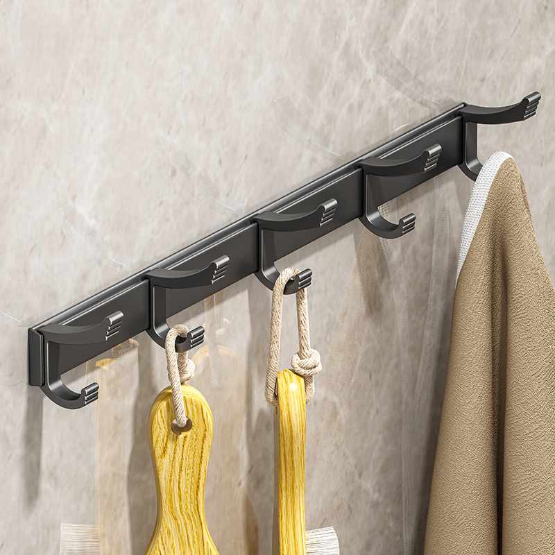 Adjustable Non perforated Door Rear Coat Hanger With 6 Hooks - Temu