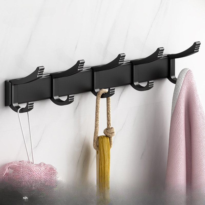 Adjustable Non perforated Door Rear Coat Hanger With 6 Hooks - Temu