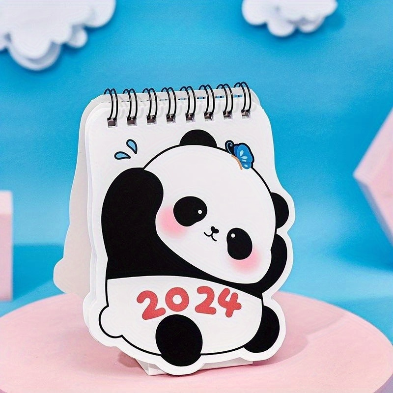 2024 Panda Calendar New Year Creative Calendar Cartoon - Temu
