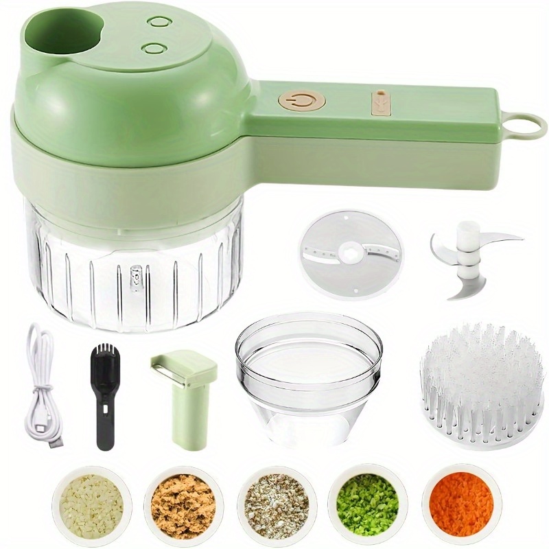 Coupe-oignons Coupe-légumes électrique : 250 ml Hachoir à oignons  Multifonction Ensemble de mandoline à légumes Hachoir à ail électrique  Moulin à légumes Hachoir électrique pour ail, légumes, fruits : :  Cuisine et