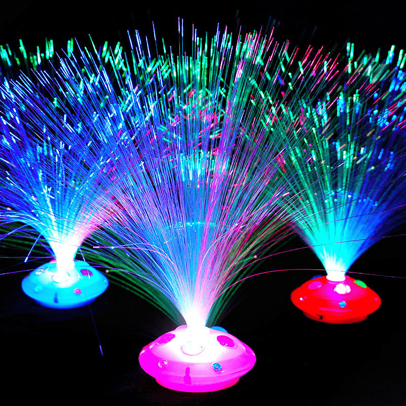 Mehrfarbige Glasfaser-Lampe, USB-Sternenhimmel-Licht, LED