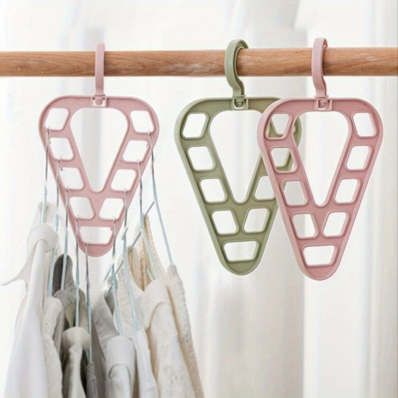 1pc Magic Space Saving Hangers for Clothes, Closet Organizers and Storage  with 9 Holes for Wardrobe Closet, College Dorm Room Essentials