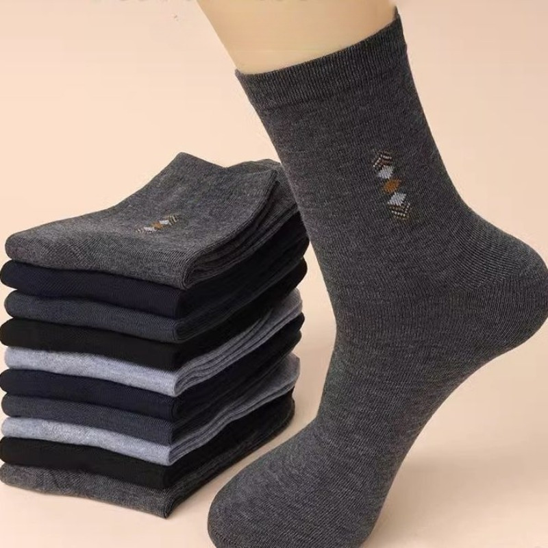 

5pairs Men's Socks Wear-resistant Socks Crew Socks