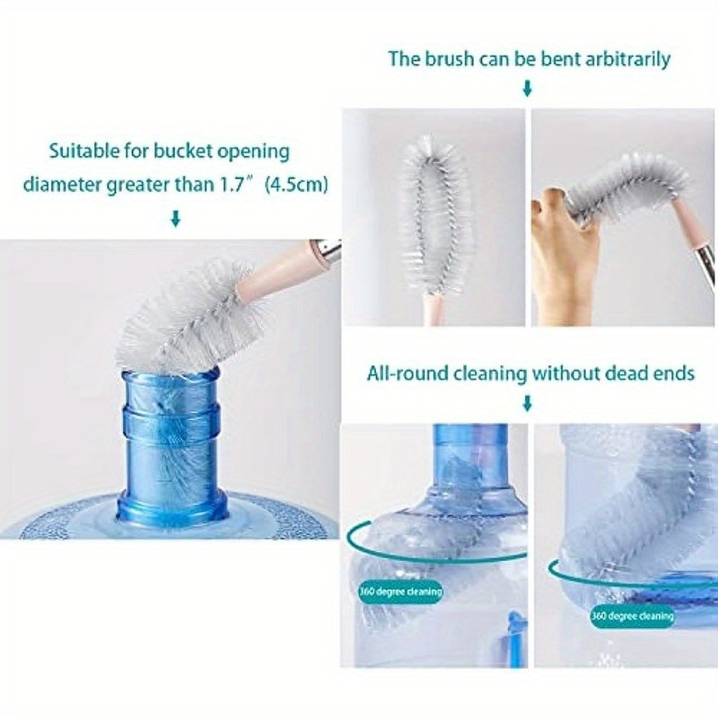 1pc Silicone Round & Thin Cleaning Brush For Water Cup, Baby