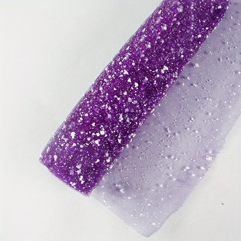 Sparkly Silver Glitter on Lavender Tissue Paper Sheets Gift Wrap