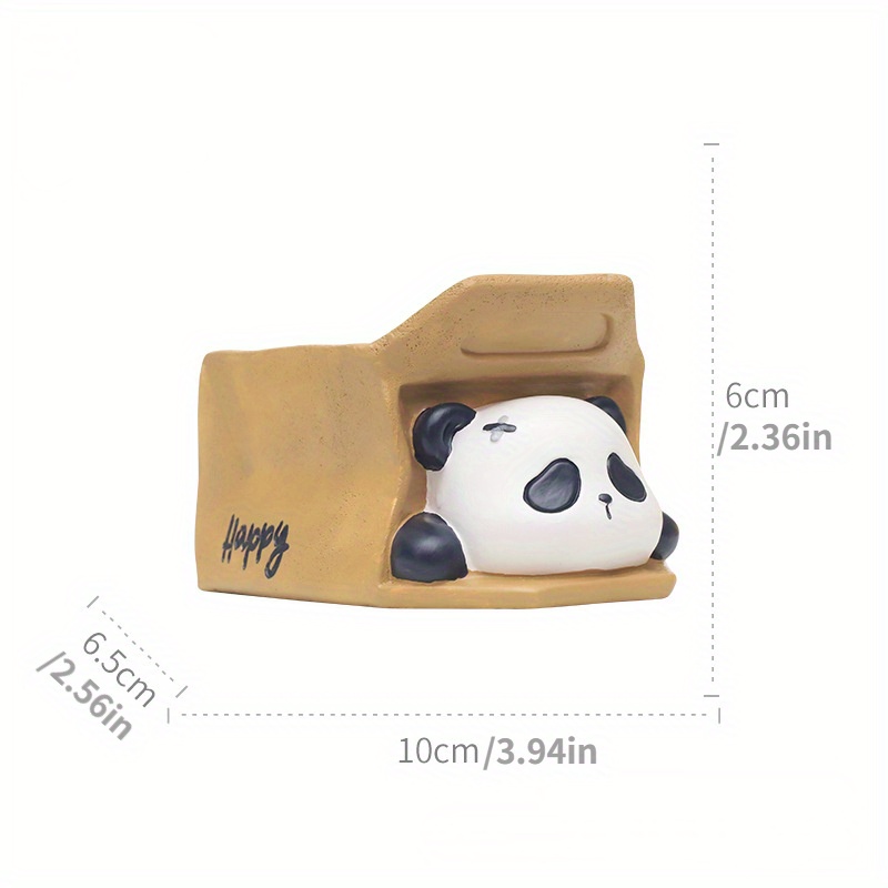 Creative Cute Panda Pen Holder Storage Box Office Desktop - Temu