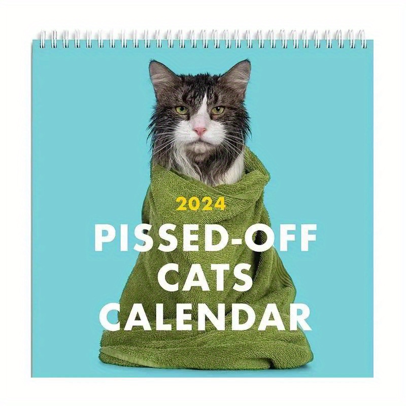 Calendrier mural 2024 avec chats laids et chats amusants à
