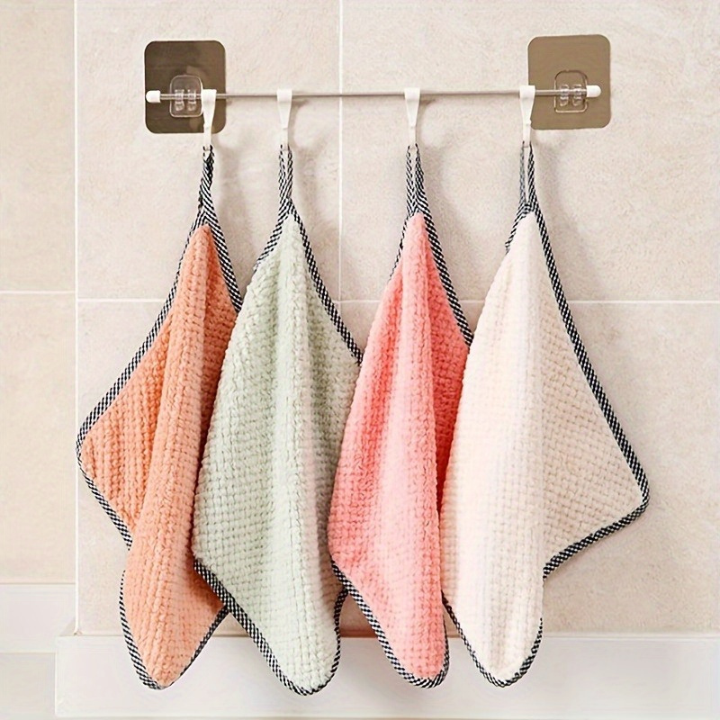 Scouring Pad, Square Dish Cloths, Simple Style Dish Towel, Lightweight  Oil-resistant Cleaning Rag, Antibacterial Washable Cleaning Brush, Kitchen  Stuff Clearance, Kitchen Cleaning Gadget