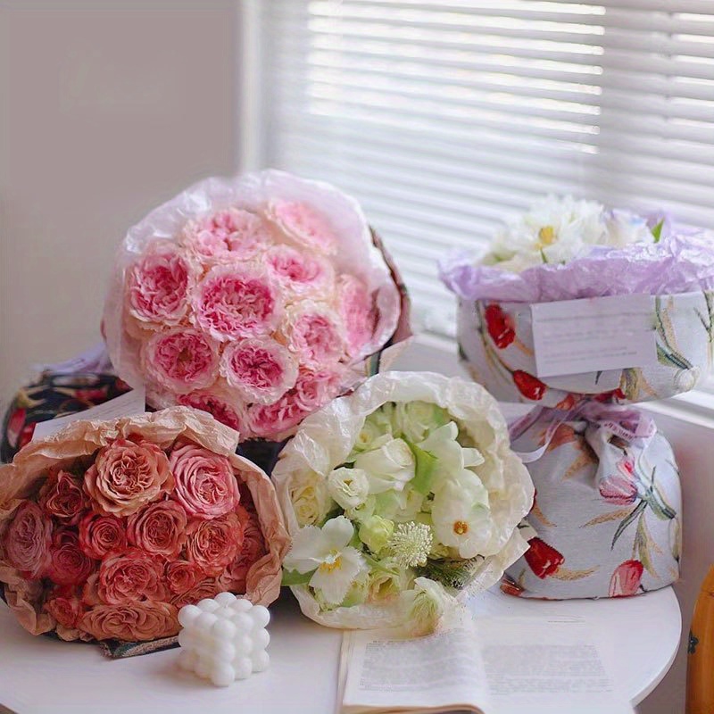 Sydney Paper Flower Wrapping Paper Bouquet Lined Paper - Temu