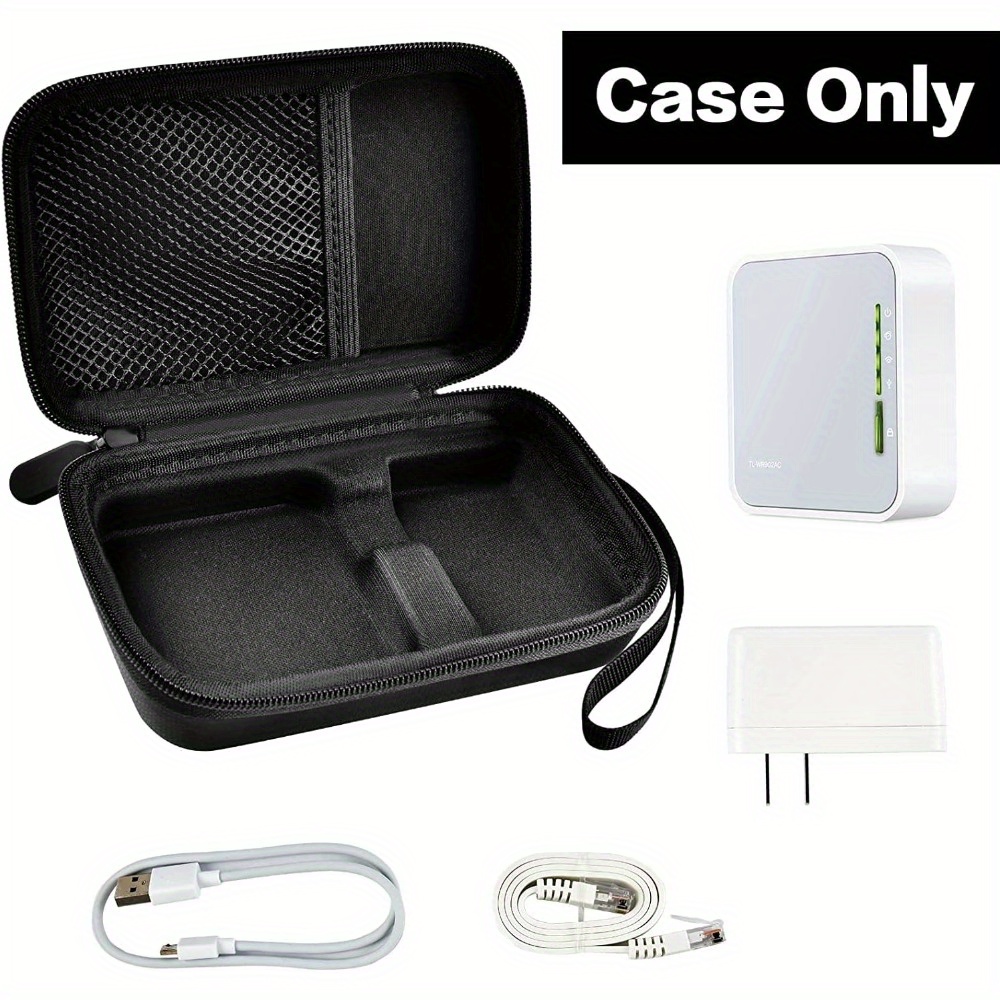 Case Compatible With Wireless Portable Nano Travel Router. For Hotspot WiFi  Devices Storage Carrying Box Holder For Power Adapter, Ethernet Cable And