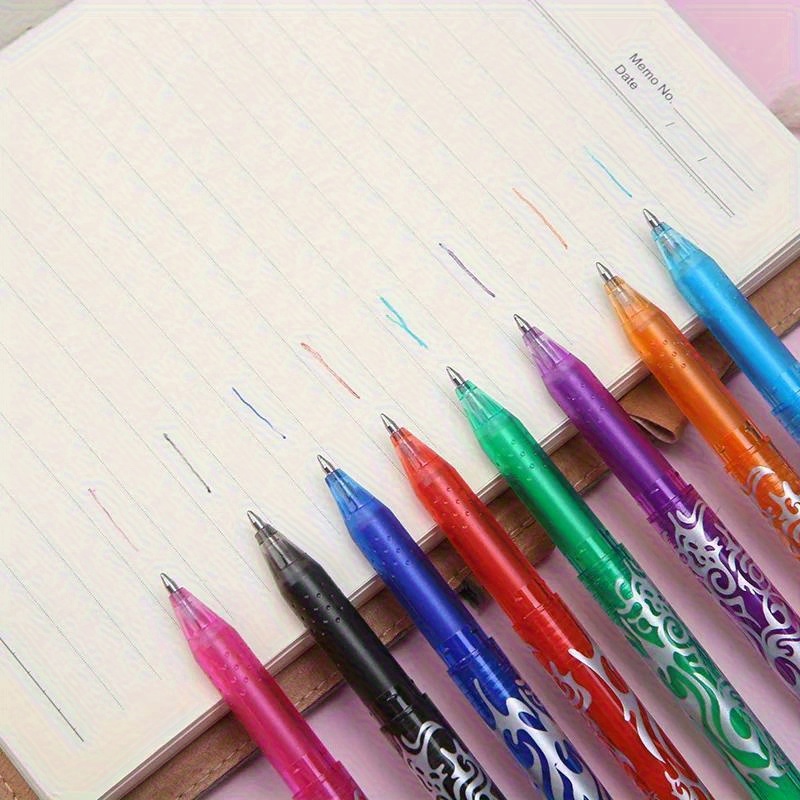 Multi color Erasable Gel Pen Kawaii Pens Student Writing - Temu