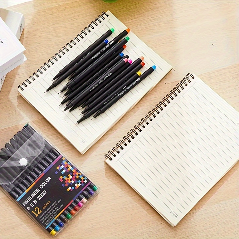 12colors / 36 Colors Journal Planner Pens Colored Fine Point - Temu