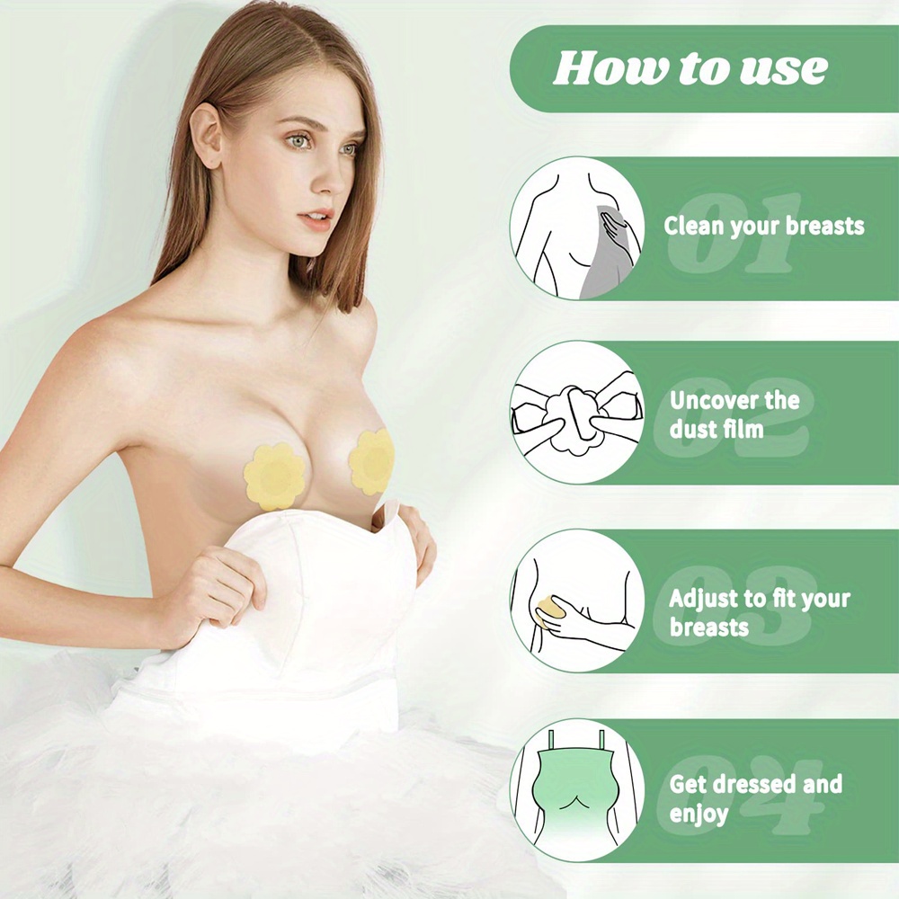 Disposable Nipple Covers Invisible Self adhesive Anti convex - Temu