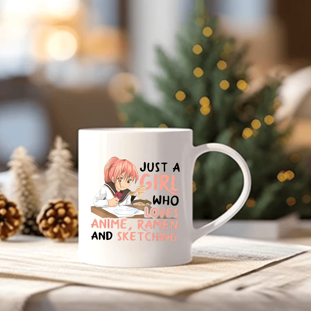 1pc, Anime Lover Girl Coffee Mug, 11oz Porcelain Coffee Cups, Anime Figure  Water Cups, Summer Winter Drinkware, Birthday Gifts, Holiday Gifts For Than