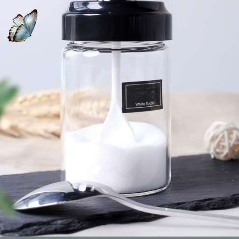 1PC Glass Kitchen Pepper Spice Shaker Salt Seasoning Can Cruet