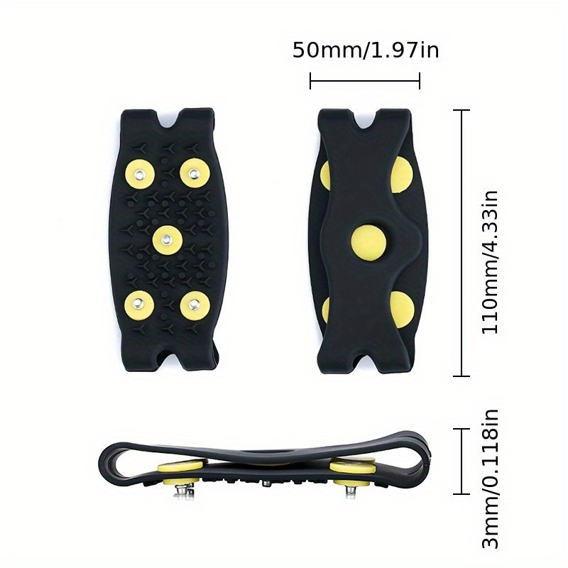 Outdoor Non slip Ice Gripper Anti Skid Ice Spikes Shoes - Temu