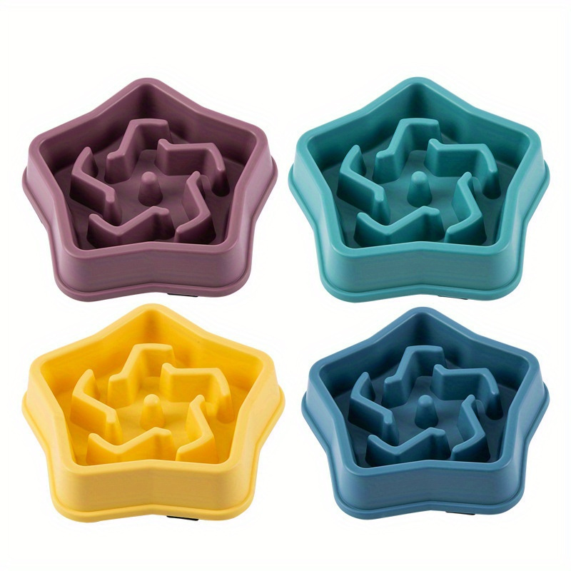 Slow Feeder Dog Bowl, Anti Choking Plastic Dog Puzzle Food Bowl, Pet Slow  Feeding Basin With Non-slip Bottom For Anxiety Relief - Temu