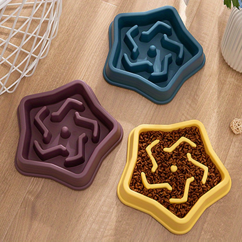 Random Color Pineapple Shaped Slow Feeder Pet Bowl Anti-choking Dog Food  And Water Bowl Plastic Pet Slow Feeding Basin Pet Puzzle Food Feeder - Temu