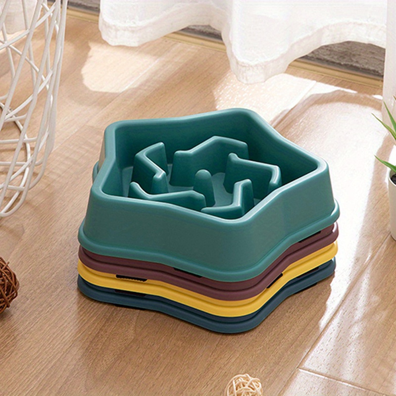 Random Color Pineapple Shaped Slow Feeder Pet Bowl Anti-choking Dog Food  And Water Bowl Plastic Pet Slow Feeding Basin Pet Puzzle Food Feeder - Temu