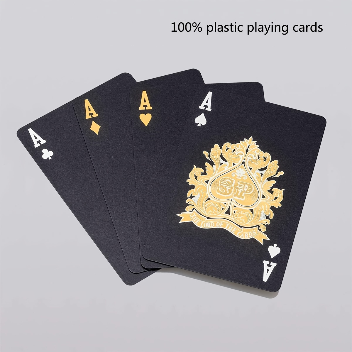 KAV Grand jeu de cartes à jouer pour 52 jeux de jeu, fête de famille,  soirée de poker, intérieur, extérieur, jardin, barbecue et Noël - Carte  géante revêtue de plastique (13 x