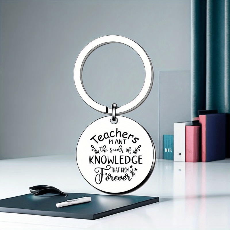 Portachiavi Personalizzato Per Insegnanti - Regalo Di Ringraziamento E Apprezzamento Per Maestre E Professori, Idea Regalo Per Fine Anno O Festa Del Maestro