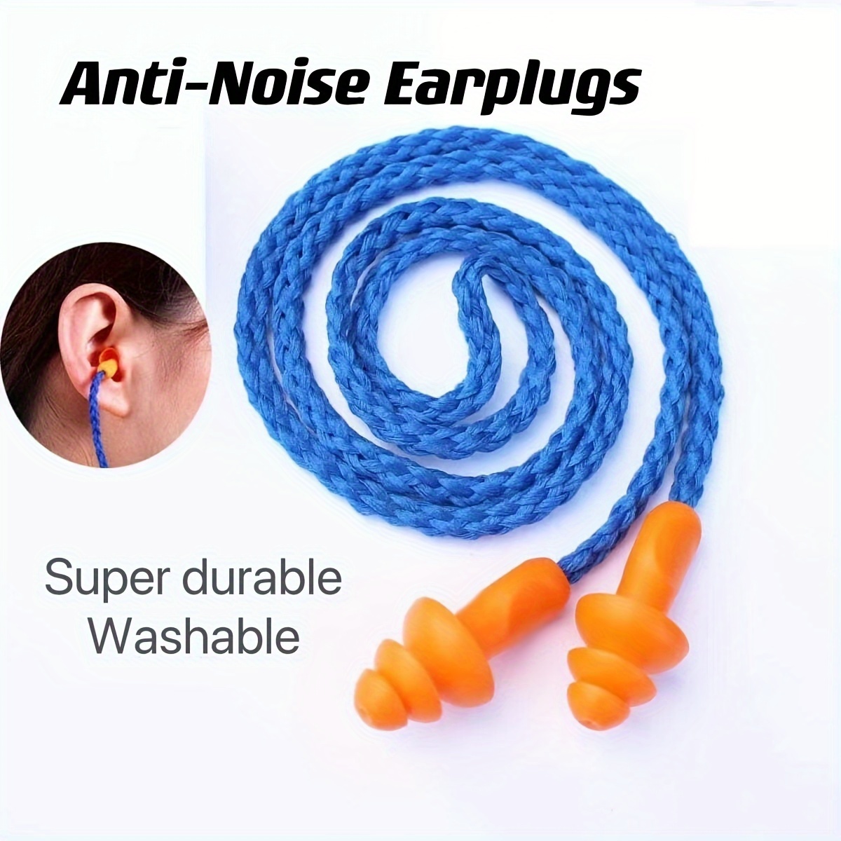 Earplug With Cord Noise Reduction Wired Earplug Super Sound - Temu