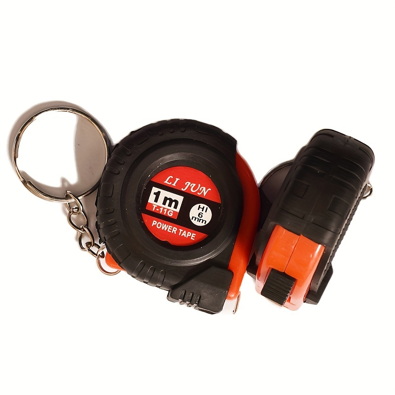 2M Measuring Tape Keychain with Retractable Ruler pocketable woodworking  tool