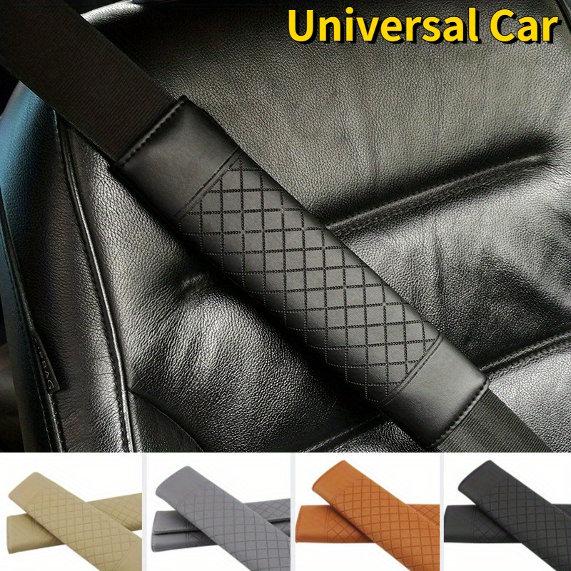 Universal Car Stylish Car Safety Seat Belt Faux Leather Car - Temu