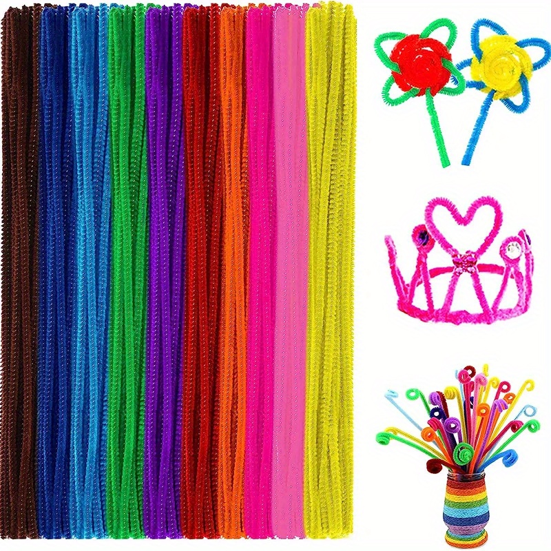 400 Pieces White Pipe Cleaners Chenille Stems (6 mm x 12 inches) DIY Art  Creative Craft Decorations
