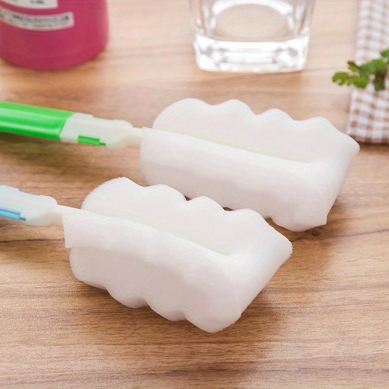 Agiferg La petite brosse de nettoyage d'éponge de cuisine de ménage peut  remplacer la brosse à long manche brosse de nettoyage de tasse de lavage 