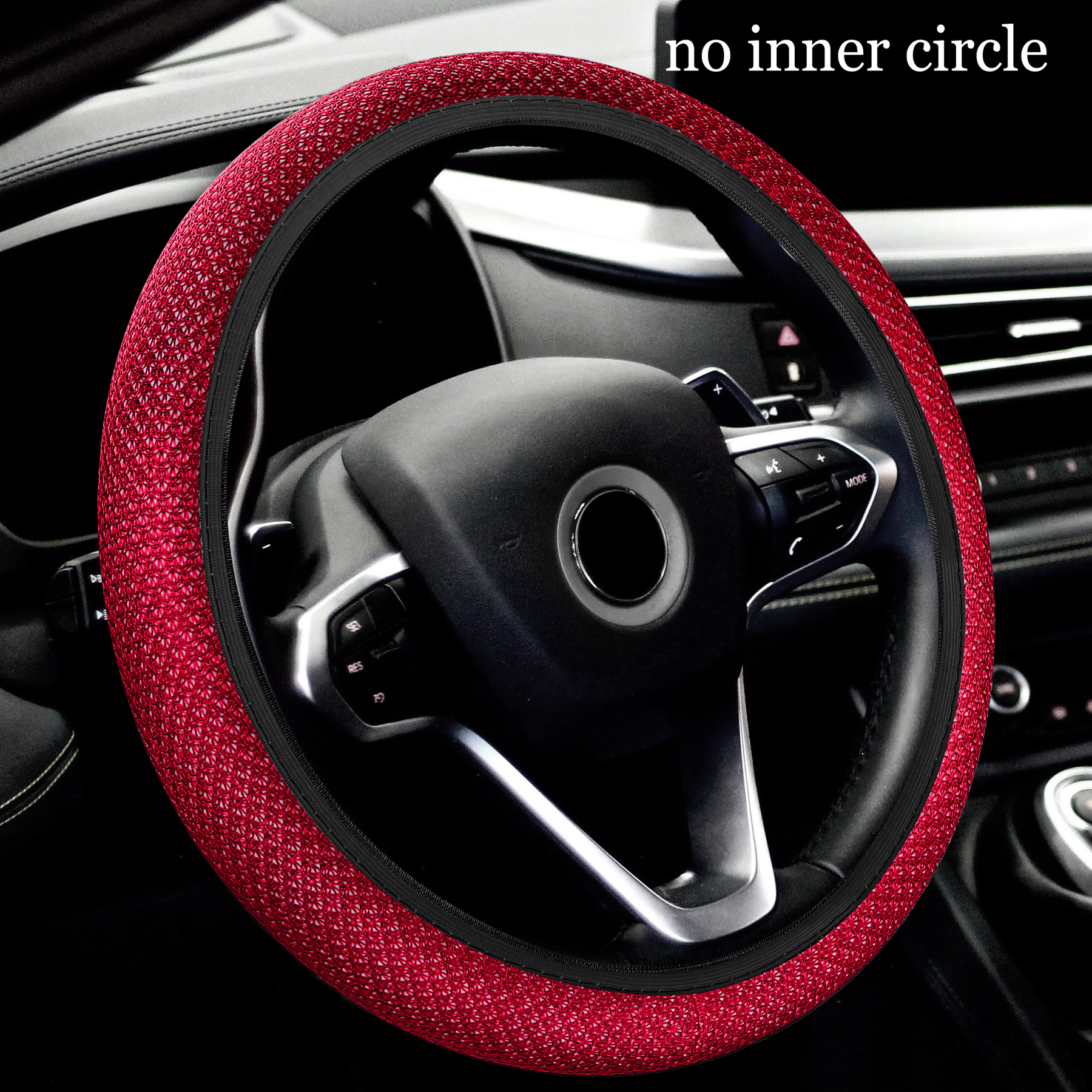 Stretch No Inner Ring Car Steering Wheel Cover - Temu